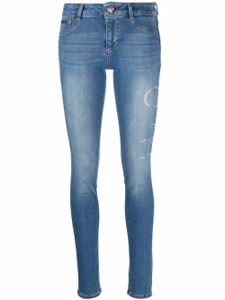 Philipp Plein legging à patch Hexagon - Bleu