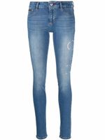 Philipp Plein legging à patch Hexagon - Bleu