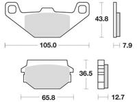 TRW remblokken "mcb 719 brake pad mcb 719 organic standard
