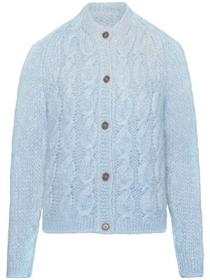 Maison Margiela cardigan en mohair mélangé - Bleu