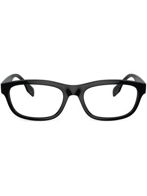 Burberry Eyewear lunettes de vue rectangulaires à logo - Noir