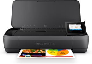 HP OfficeJet 250 All-in-One Multifunctionele printer Inkjet Kleur A4 Printen, scannen, kopiëren Werkt op een accu, WiFi, ADF