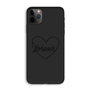 Forever heart black: iPhone 11 Pro Max Biologisch afbreekbaar hoesje