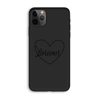 Forever heart black: iPhone 11 Pro Max Biologisch afbreekbaar hoesje