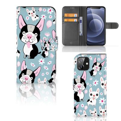 iPhone 12 | 12 Pro (6.1") | Telefoonhoesje | Met pasjeshouder | Hondjes