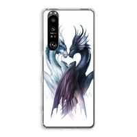 Yin Yang Dragons: Sony Xperia 1 III Transparant Hoesje