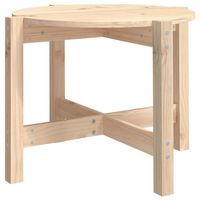 The Living Store Salontafel Massief Grenenhout - 62.5 x 45 cm - Rustiek design - thumbnail