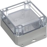 TRU COMPONENTS 6U07111106639 TC-13865292 Industriële behuizing 136.5 x 106.5 x 60.1 Polycarbonaat Lichtgrijs, Transparant 1 stuk(s)