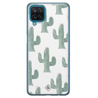 Samsung Galaxy A12 siliconen telefoonhoesje - Cactus print
