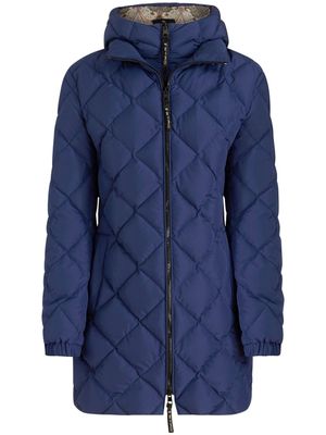 ETRO doudoune zippée à capuche - Bleu