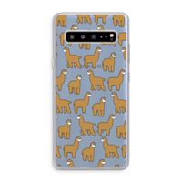 Alpacas: Samsung Galaxy S10 5G Transparant Hoesje