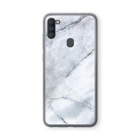 Witte marmer: Samsung Galaxy A11 Transparant Hoesje