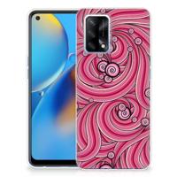 OPPO A74 4G | Hoesje maken | Swirl Pink