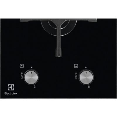 Electrolux EGC3322NVK Zwart Ingebouwd Gaskookplaat 2 zone(s)