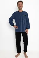 Outfitter Fleece heren pyjama - Warme winter mannen pyjama