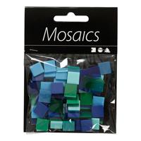 Creativ Company Mini Mozaiek Blauw/Groen 10x10mm, 25 gram