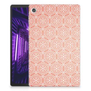 Lenovo Tab M10 Plus Hippe Hoes Pattern Orange