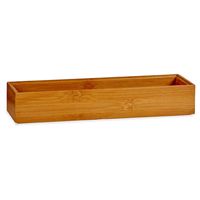 Kast/lade/make-up sorteer organizer bamboe hout bakje 30 x 7 x 5 cm   - - thumbnail