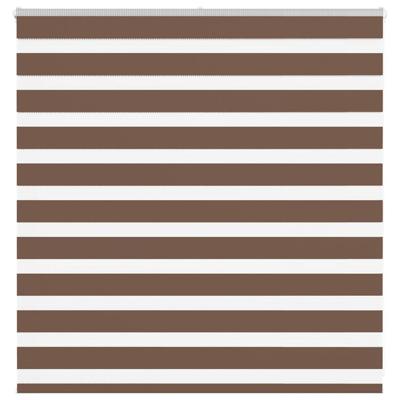 VidaXL Zebra rolgordijn 150x100 cm stofbreedte 145,9cm polyester bruin