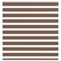 VidaXL Zebra rolgordijn 150x100 cm stofbreedte 145,9cm polyester bruin
