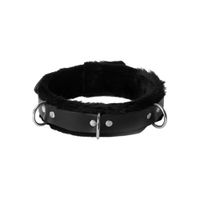 Leren Gevoerde Halsband - thumbnail
