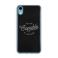 Capable: iPhone XR Transparant Hoesje