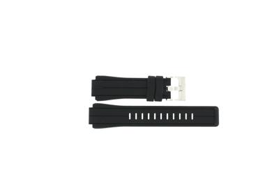 Horlogeband Timex T2N7B Silicoon Zwart 16mm