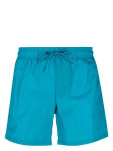 Sundek short de bain rayé à patch logo - Bleu