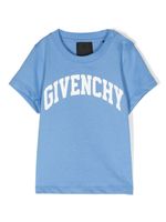 Givenchy Kids t-shirt en coton à logo imprimé - Bleu