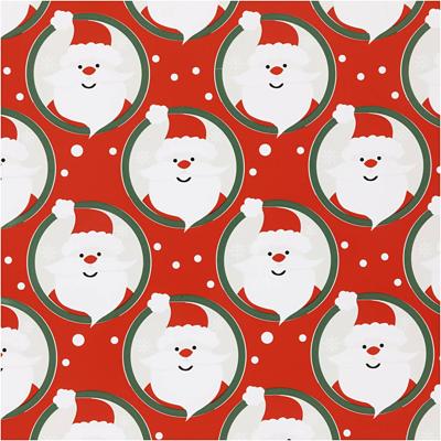 Creativ Company Inpakpapier, kerstman, b: 50 cm, 80 gr, rood, 100 m/ 1 rol