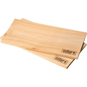 Weber Western Red Cedar houten planken - klein aromahout 2 stuks, 15 x 30 cm