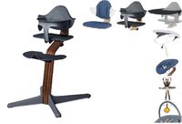 NOMI highchair complete set vanaf de geboorte Basis walnoot nature oiled en stoel antraciet - thumbnail