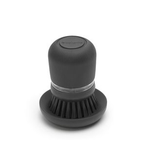 Brabantia afwasborstel met zeepreservoir dark grey