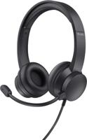 Trust HS-150 Headset Bedraad Hoofdband Kantoor/callcenter Zwart - thumbnail