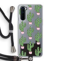 Cactus Lover: OnePlus Nord Transparant Hoesje met koord