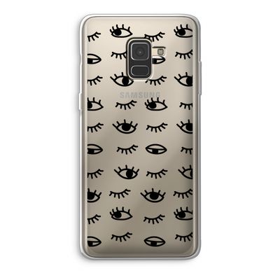Eye pattern #2: Samsung Galaxy A8 (2018) Transparant Hoesje