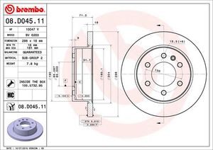 Remschijf BREMBO, Remschijftype: Massief, u.a. für Mercedes-Benz