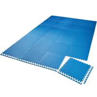 tectake® - Set van 24 beschermingsmatten vloerbeschermingsmatten fitnessmatten - blauw - 404134 - thumbnail