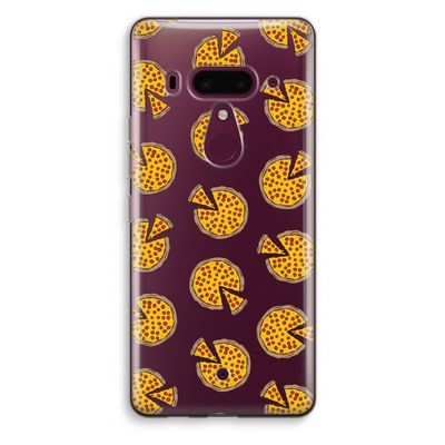 You Had Me At Pizza: HTC U12+ Transparant Hoesje