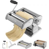 VEVOR handmatige pastamachine pastamaker, 9 niveaus 0,3-3 mm verstelbare pastamachine pastamaker voor lasagne, ravioli, spaghetti, tagliatelle, corrosiebestendige roestvrijstalen pastasnijders