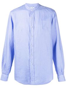 ASPESI chemise en lin à manches longues - Bleu