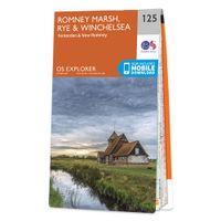 Wandelkaart - Topografische kaart 125 OS Explorer Map Romney Marsh & Rye & Winchelsea | Ordnance Survey Wandelkaart - Topografische kaart 125 OS Explorer Map Romney Marsh & Rye & Winchelsea | Ordnance Survey