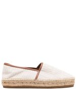 Moschino espadrilles en toile à logo jacquard - Tons neutres - thumbnail