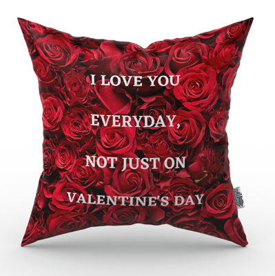 Valentijn kussen I love you everyday, not just on valentine&apos;s day - Pillow Buddies