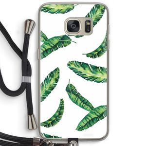 Lange bladeren: Samsung Galaxy S7 Transparant Hoesje met koord
