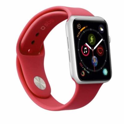 SBS Silicone Strap Apple Watch 38 / 40mm rood
