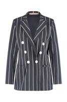 Severine rope blazer - antraciet/offwhite - 07124