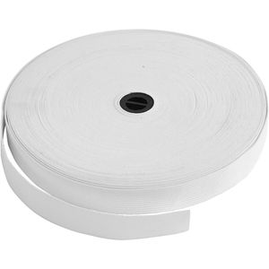 Creativ Company Elastiek dikte 20mm wit, 25m