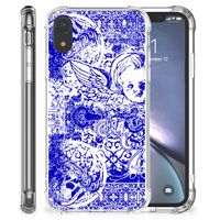 Extreme Case Apple iPhone Xr Angel Skull Blauw