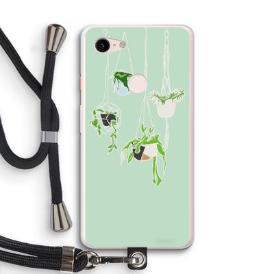 Hang In There: Pixel 3 XL Transparant Hoesje met koord